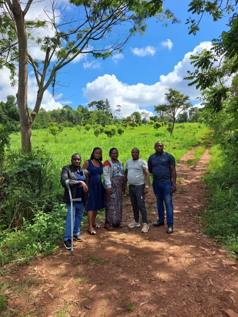 Members at the Mairye land visit: members