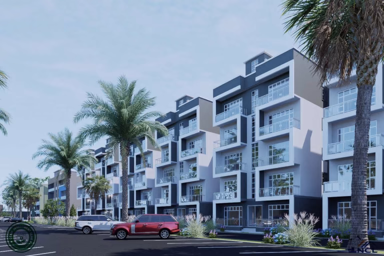 Render of CCAM Legacy Homes: apartment block facade